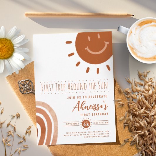 1回目のまわりにの日房保1回目の誕生日 招待状