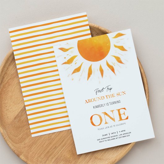 1回目のまわりにの日房日日誕生日 招待状