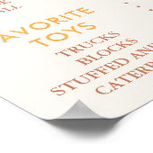 1回目のまわりにの日節目1回目の誕生日 ポスター (角)