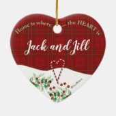 1回目のクリスマス,あなたの新しい家,バードハウス,カップル セラミックオーナメント (裏面)