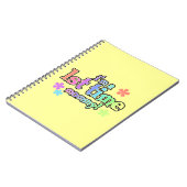 1回目のモーミーレインボー文字ギフト ノートブック (左側)