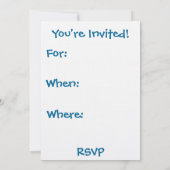 1回目の誕生日おめでとう! 招待状 (裏面)