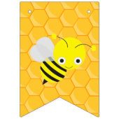 1回目の誕生日のビーデー バンティングフラッグ (第1の旗)