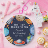 1回目の誕生日の最初ののまわりに旅ザ・サン・パーティー ペーパープレート (パーティー)