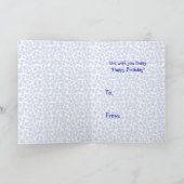 1回目の誕生日テディベア カード (内部)