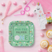 1回目の誕生日レッツパーティーゴルフパーティー ペーパープレート (パーティー)