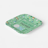 1回目の誕生日レッツパーティーゴルフパーティー ペーパープレート (傾斜あり)