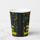 1回目の誕生日:おもしろいミュージックノートPattern, Rainbow 1 紙コップ (右)