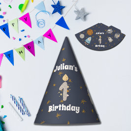 1回目の誕生日 – 太陽ののまわりに最初の軌道 パーティーハット