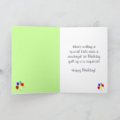 1回目を迎える吹きカラフル出飛んでいるし カード (内部)