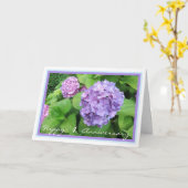 1回結婚目の記念日エレガント カード (黄色い花)