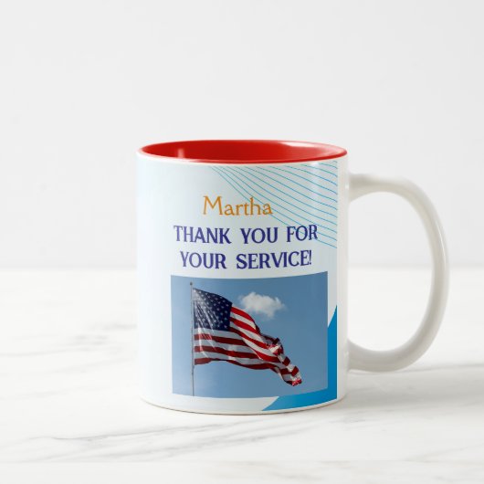 1回食べ物を与え必ず食べ物を与えA ツートーンマグカップ (右)