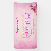 1回食べ物を与え必ず食べ物を与えA 横断幕 (縦)