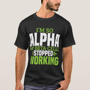 1型おもしろい糖尿病糖尿病認識度T1D女性 Tシャツ
