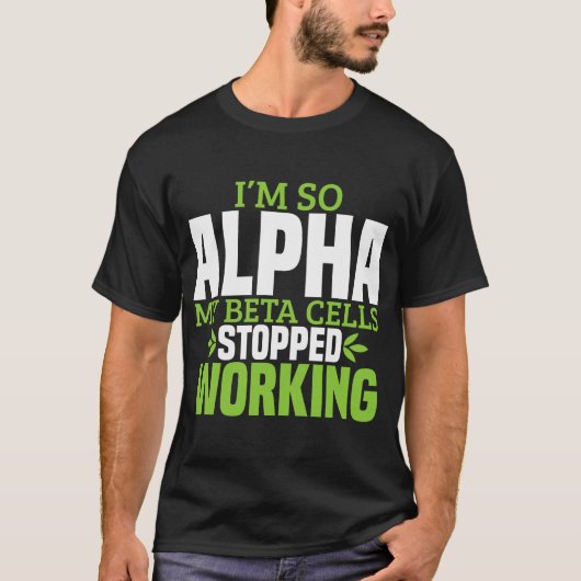 1型おもしろい糖尿病糖尿病認識度T1D女性 Tシャツ (正面)