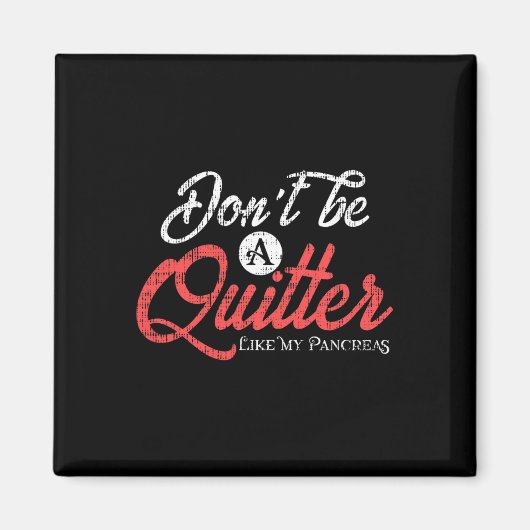 1型糖尿病おもしろい糖尿病膵臓キッター マグネット (正面)