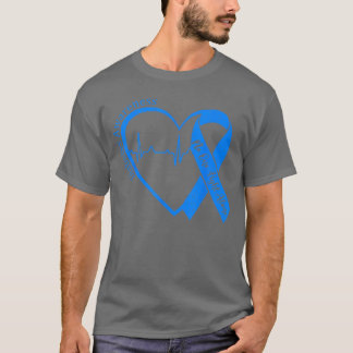 1型糖尿病の認識を支援 T1D ハートリボン Tシャツ
