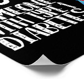 1型糖尿病の認識度 ポスター (角)