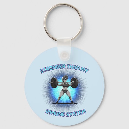 1型糖尿病を持つ人のおもしろいキーチェーン キーホルダー (正面)