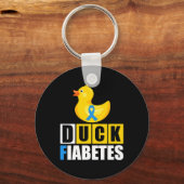 1型糖尿病アヒルFiabetes T1D認識度 キーホルダー (正面)