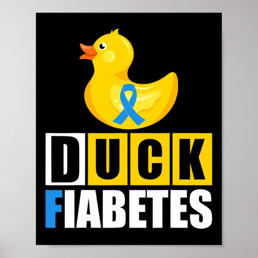 1型糖尿病アヒルFiabetes T1D認識度 ポスター (正面)