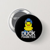 1型糖尿病アヒルFiabetes T1d認識度 缶バッジ (正面&裏面)