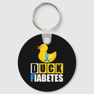 1型糖尿病ダックフィエベト1 T1d Awareness キーホルダー