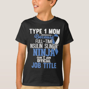 1型糖尿病ママ母T1d糖尿病認識度 Tシャツ