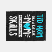 1型糖尿病ママ用糖尿病認識度引用文 フリースブランケット (正面(横))