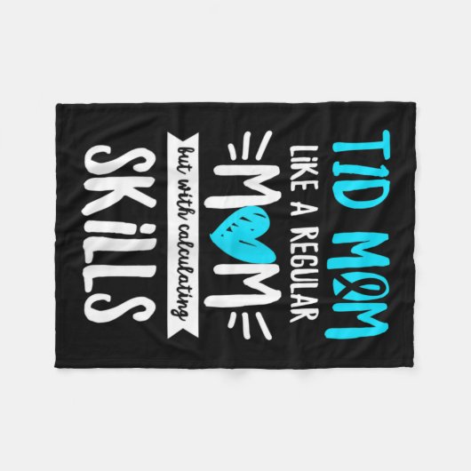 1型糖尿病ママ用糖尿病認識度引用文 フリースブランケット (正面(横))