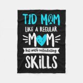 1型糖尿病ママ用糖尿病認識度引用文 フリースブランケット (正面)