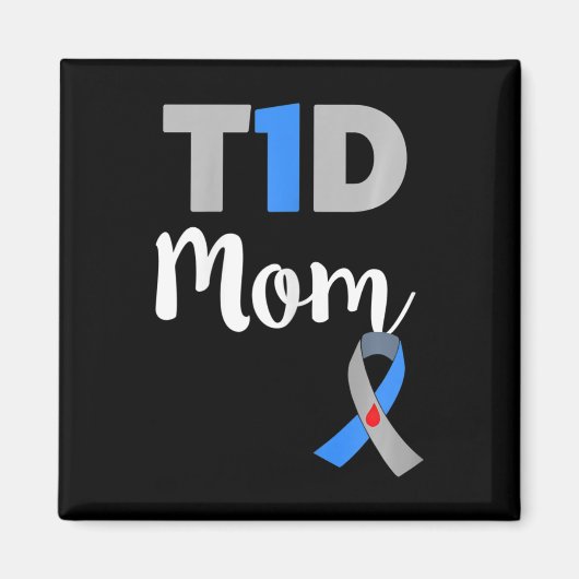 1型糖尿病ママ – T1Dママ マグネット (正面)