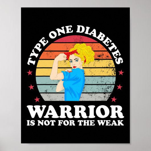 1型糖尿病ママ T1D 糖尿病啓発 ポスター (正面)