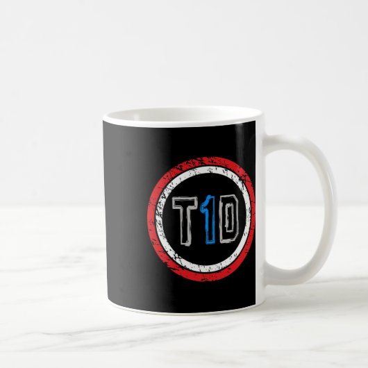 1型糖尿病啓発 T1d エンブレム コーヒーマグカップ (右)