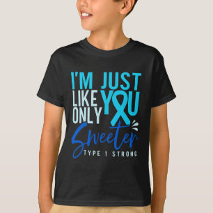 1型糖尿病強T1d認識度 Tシャツ