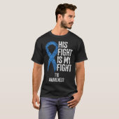 1型糖尿病彼の戦いは私の戦いT1dアワレ Tシャツ (正面フル)