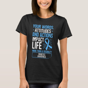 1型糖尿病月戦闘士遺族病 Tシャツ