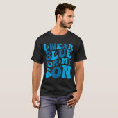 1型糖尿病認知のためのブルーウェア T1d Tシャツ (正面フル)