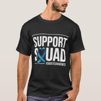 1型糖尿病認知T1D サポーターズ・スクワッド Tシャツ
