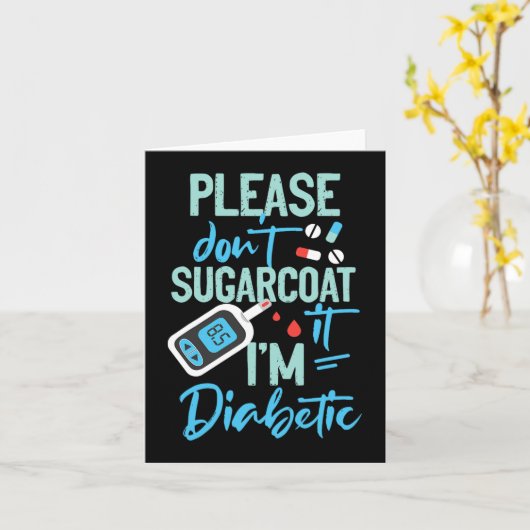 1型糖尿病認識度お願いSugarcoat D カード (黄色い花)