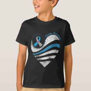1型糖尿病認識度ハートリボン Tシャツ