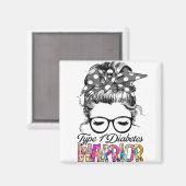 1型糖尿病認識度月リボンギフト マグネット (正面/裏面)