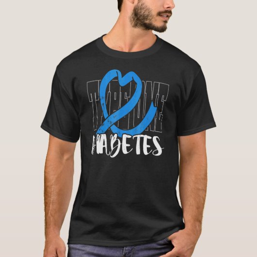 1型糖尿病認識度糖尿病戦闘機 Tシャツ (正面)