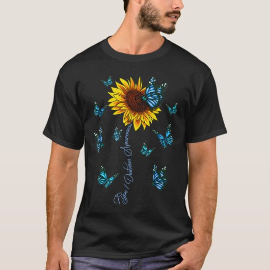 1型糖尿病認識度若年糖尿病関連 Tシャツ (正面)
