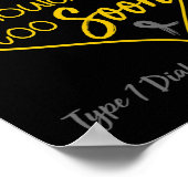 1型糖尿病認識度話も終わらせてはいけない ポスター (角)