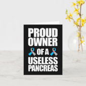 1型糖尿病認識度誇りを持った所有者の無用 カード (黄色い花)