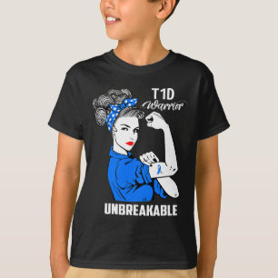 1型糖尿病認識度1型糖尿病ギフト Tシャツ