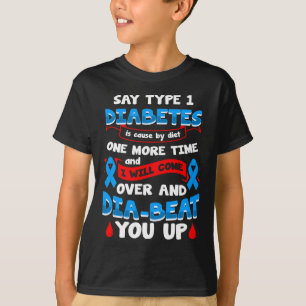 1型糖尿病認識度1 Tシャツ