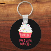 1型糖尿病認識度-おもしろい1型糖尿病 キーホルダー (正面)