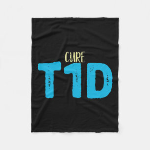 1型糖尿病認識度- Cure Tid糖尿病 フリースブランケット